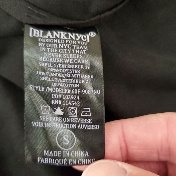 BLANKNYC | Cloud Nine Drape Jacket - size Small in Black. - Picture 13 of 14